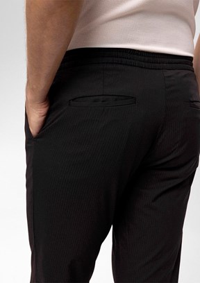 Süvari Siyah Erkek Slim Fit Pantolon