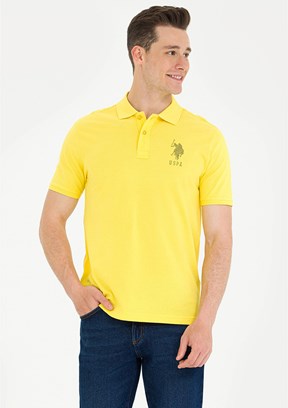 U.S. Polo Assn Sarı Erkek Polo Yaka T-Shirt