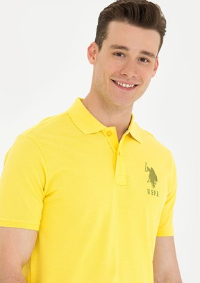 U.S. Polo Assn Sarı Erkek Polo Yaka T-Shirt