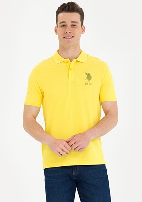 U.S. Polo Assn Sarı Erkek Polo Yaka T-Shirt