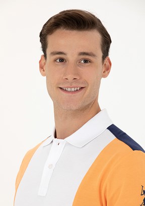 US POLO ASSN Turuncu Erkek Örme T-Shirt