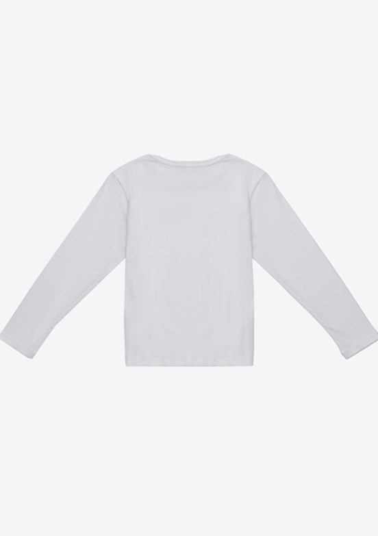 Benetton Beyaz Kız Çocuk Basic T-Shirt