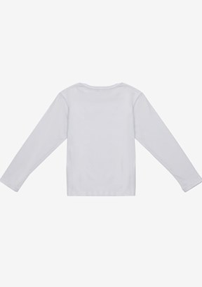 Benetton Beyaz Kız Çocuk Basic T-Shirt