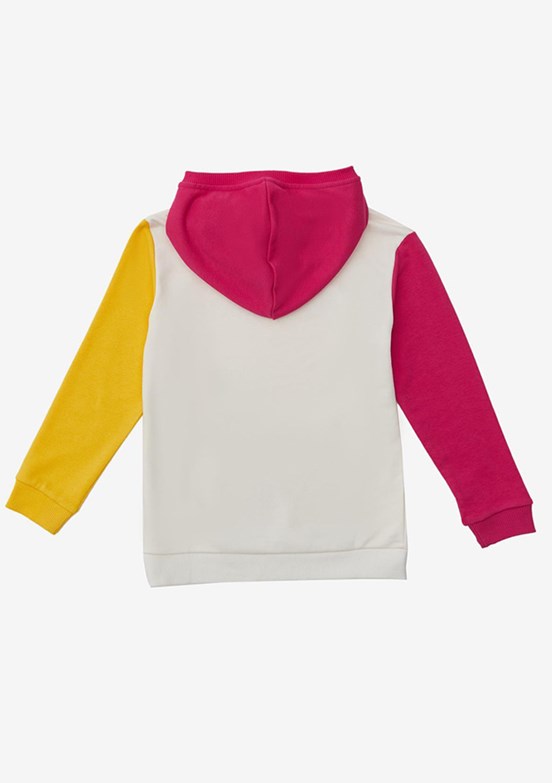 Benetton Beyaz Kız Çocuk Basic Sweatshirt