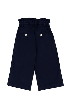 US POLO ASSN Kız Çocuk Lacivert Dokuma Pantolon