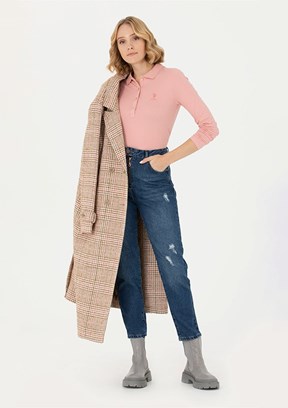 U.S. Polo Assn Kadın Mom Jean Pantolon