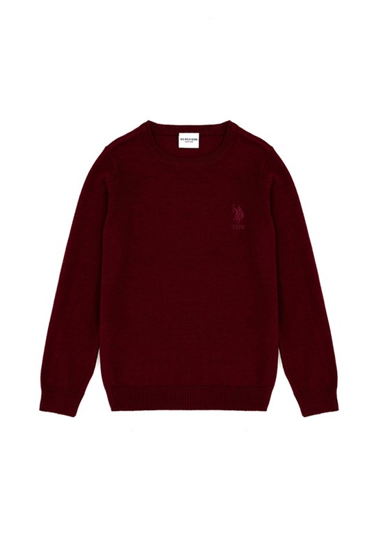 US POLO ASSN Bordo Erkek Çocuk Basic Kazak