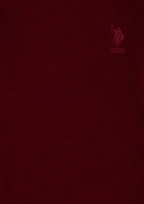 US POLO ASSN Erkek Çocuk Bordo Slim Kazak