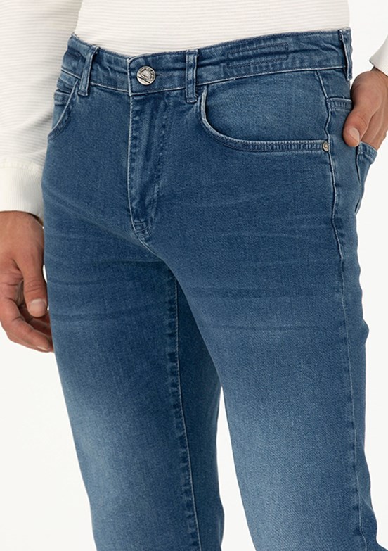 Pierre Cardin Erkek Normal Bel Jean Pantolon