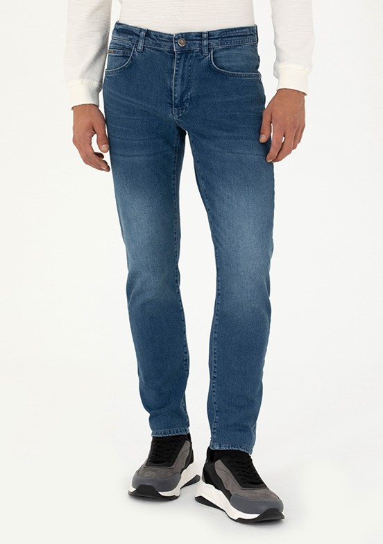 Pierre Cardin Erkek Normal Bel Jean Pantolon