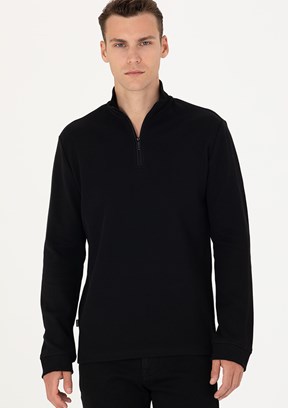 PİERRE CARDİN Siyah Erkek Örme Sweatshirt