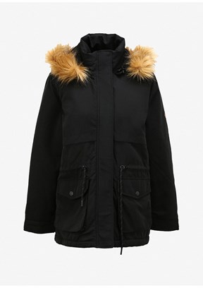 LEE COOPER Siyah Kadın Parka Mont