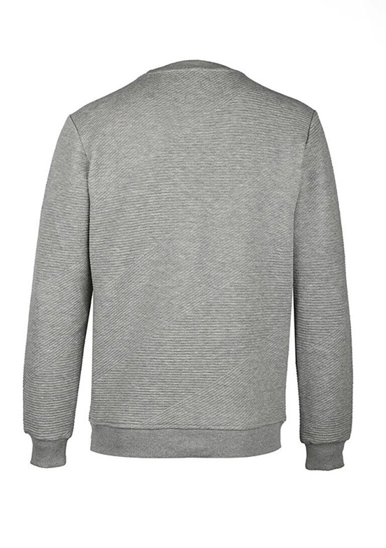 Cazador Gri Erkek Bisiklet Yaka Sweatshirt