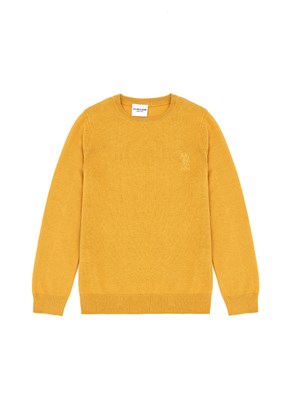 US POLO ASSN Erkek Çocuk Sarı Slim Kazak