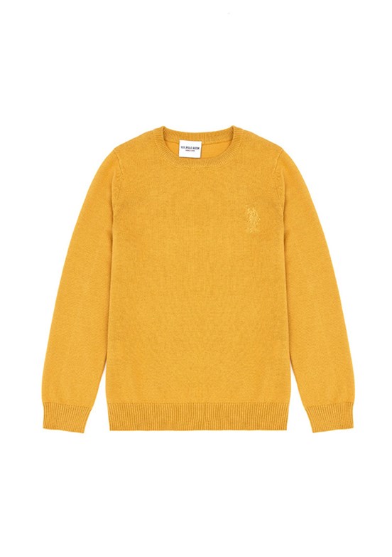 US POLO ASSN Erkek Çocuk Sarı Basic Kazak