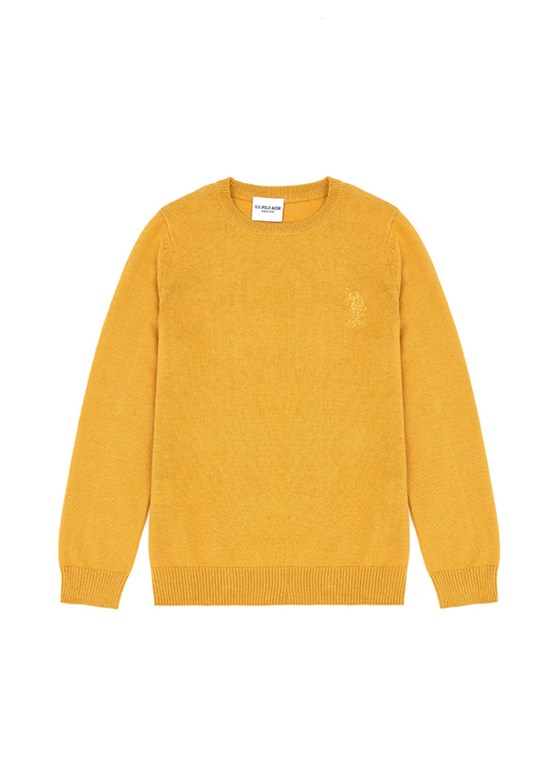US POLO ASSN Erkek Çocuk Sarı Basic Kazak