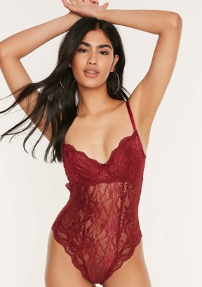 NEW BRA Bordo Kadın Bralet