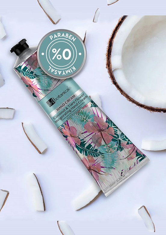 DR BOTANICALS Unisex Hindistan Cevizi ve Tahiti Gardenyalı Canlandırıcı El Kremi 50 ml