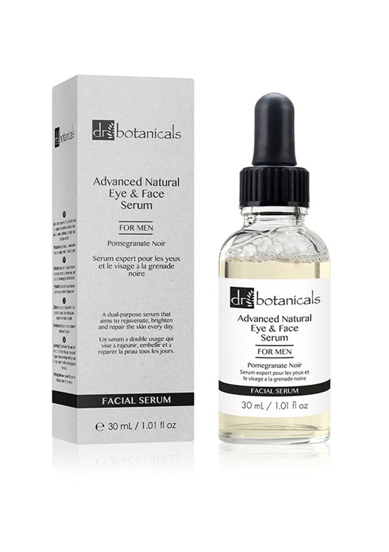 DR BOTANICALS Yoğun Narlı Doğal Göz ve Yüz Serumu Erkekler İçin 30 ml