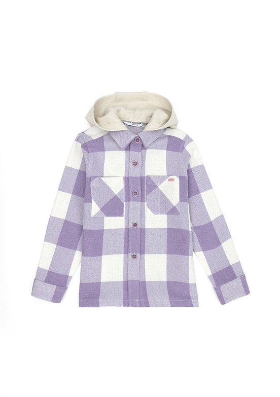 US POLO ASSN Kız Çocuk Mor Comfort Gömlek