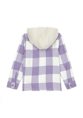 US POLO ASSN Kız Çocuk Mor Comfort Gömlek