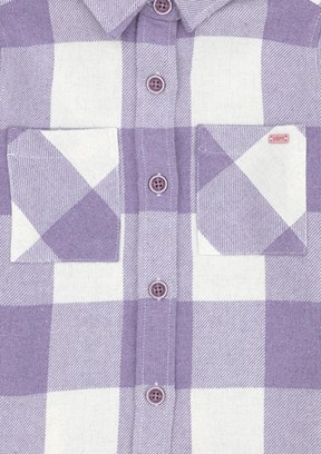 US POLO ASSN Kız Çocuk Mor Comfort Gömlek