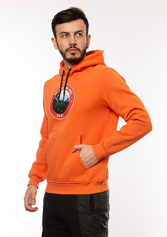 Cazador Turuncu Erkek 3 İplik Sweatshirt