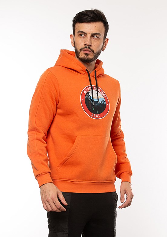 Cazador Turuncu Erkek 3 İplik Sweatshirt