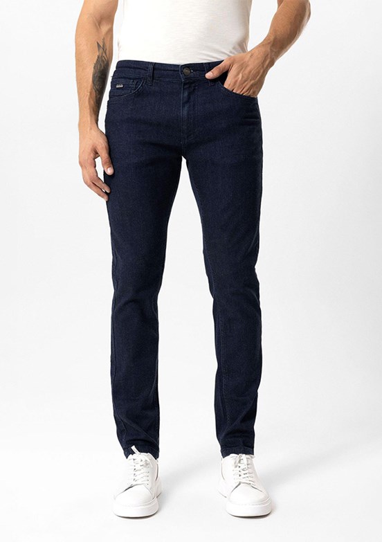 BACKANDBOND Lacivert Erkek Regular Jean Pantolon