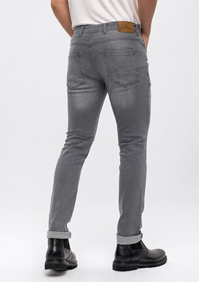 BACKANDBOND Gri Erkek Slim Jean Pantolon