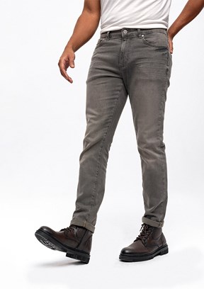 BACKANDBOND Gri Erkek Slim Pantolon