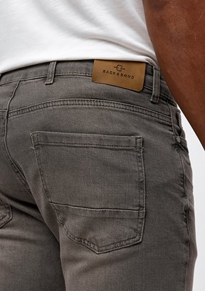 BACKANDBOND Gri Erkek Slim Pantolon