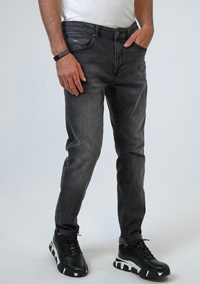 BACKANDBOND Antrasit Erkek Slim Jean Pantolon