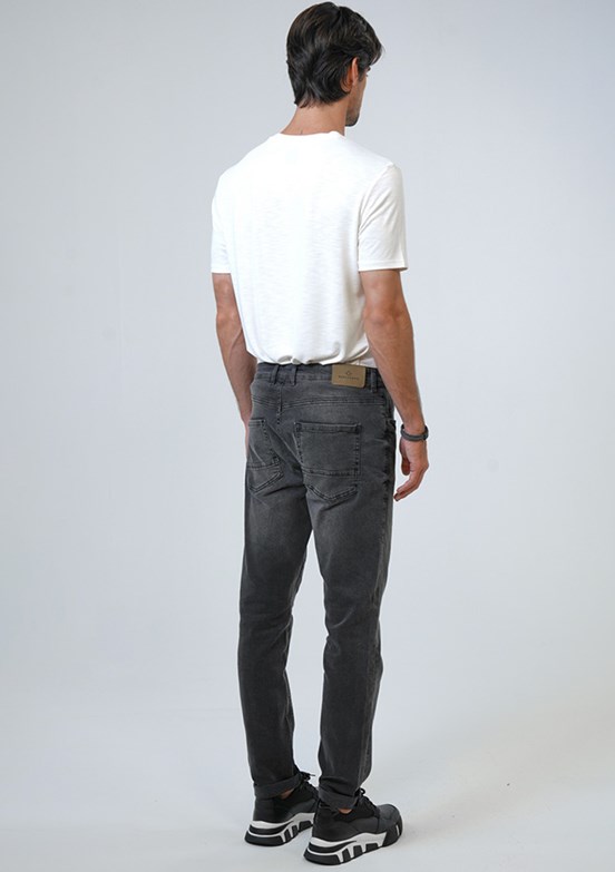 BACKANDBOND Antrasit Erkek Slim Jean Pantolon