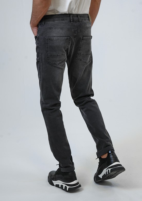 BACKANDBOND Antrasit Erkek Slim Jean Pantolon