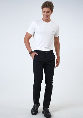 BACKANDBOND Siyah Erkek Chino Pantolon