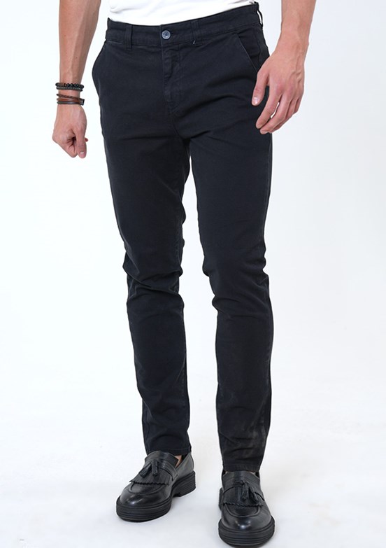 BACKANDBOND Siyah Erkek Chino Pantolon