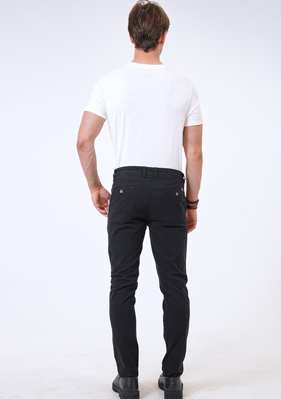 BACKANDBOND Siyah Erkek Chino Pantolon