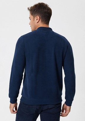 Lee Cooper Lacivert Erkek Polo Yaka Sweatshirt