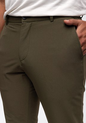 BACKANDBOND Yeşil Erkek Normal Bel Pantolon