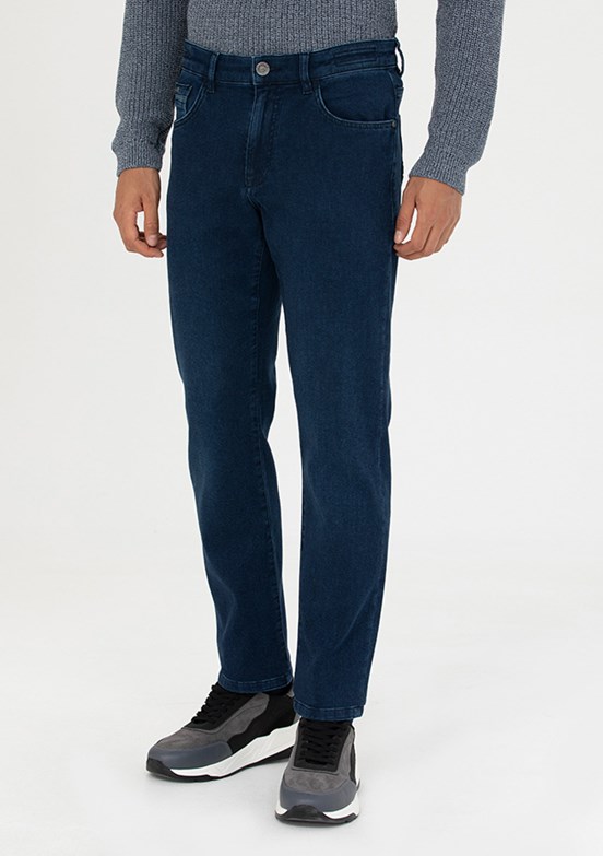Pierre Cardin Lacivert Erkek Straight Jean Pantolon