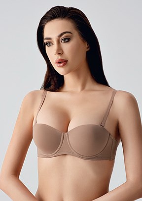 NEW BRA - 3370550000 Kadın Capucino Destekli Basic Sütyen