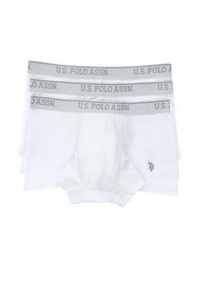 US POLO ASSN Beyaz Erkek Boxer