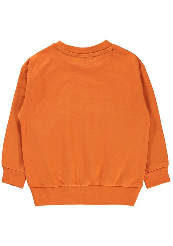 Benetton Turuncu Kız Çocuk Basic Sweatshirt