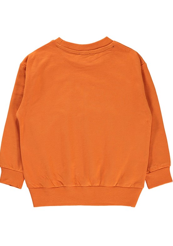 Benetton Turuncu Kız Çocuk Basic Sweatshirt