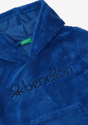 Benetton Mavi Erkek Çocuk Basic Sweatshirt