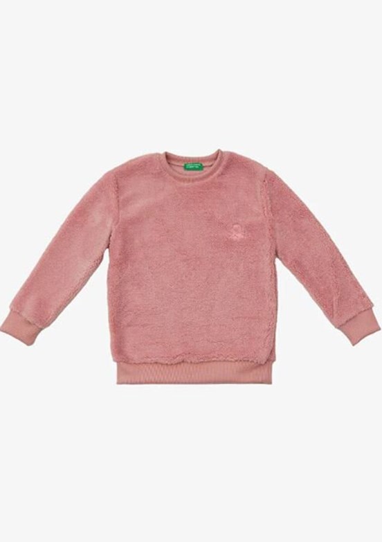 Benetton Mor Kız Çocuk Basic Sweatshirt