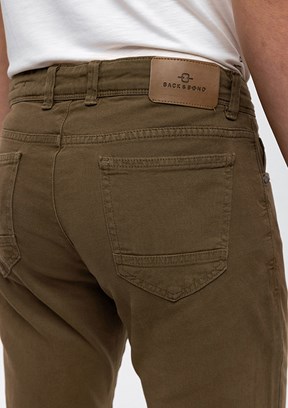 BACKANDBOND Yeşil Erkek Chino Pantolon