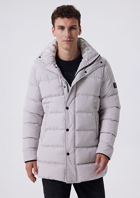 LEE COOPER Bej Erkek Dik Yaka Mont