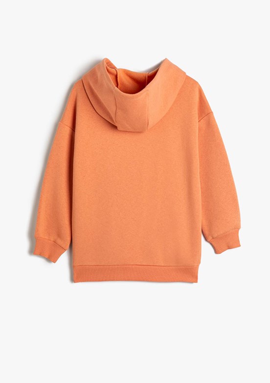 Koton Turuncu Kız Çocuk Basic Sweatshirt